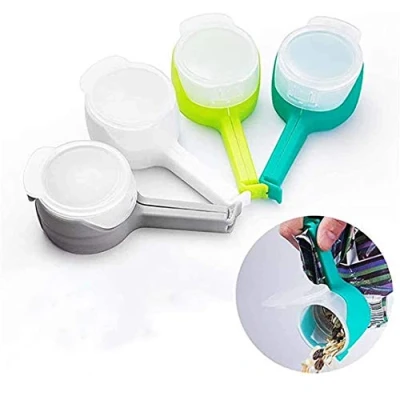 Image of Yilu Seal Pour Food Storage Bag Clip, Clips, Moisture Sealing Snack Clip for Kitchen Snack, Large Plastic Clips Keep Fresh