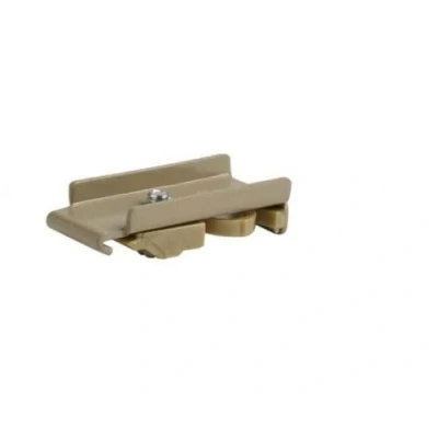 Image of Fineline Pack of 4 Metal Curtain Track Top (Ceiling) Fix Support (Antique Brass)