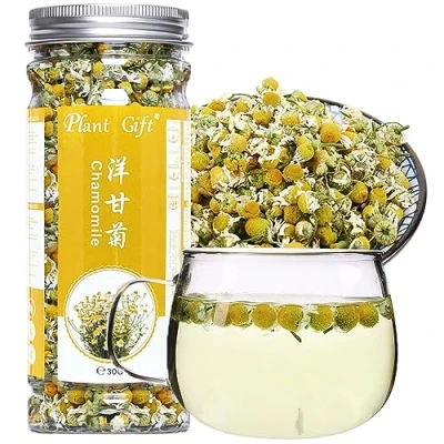 Image of Plant Gift 100% Pure Chamomile Tea, Make Acne Tea Bags, Camomile Loose Leaf, With Lavender Extract Essential Oils, Organic 30G