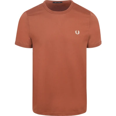 Image of Fred Perry Ringer Shirt S54 Brown size L