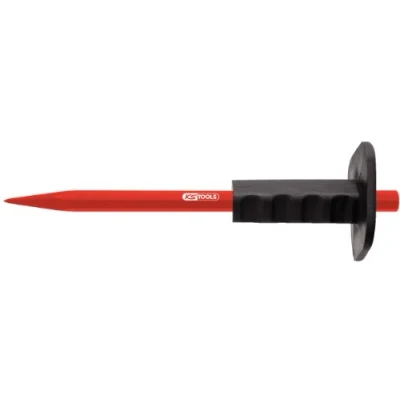 Image of KS Tools 156.0515 Pointed chisel with hand grip, octagonal shaft, 250mm