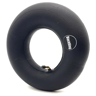 Image of BlackRing 4.10/3.50 5 Inner Tube Bent Metal Valve TR87 also Fits 330x100 4.00 3.50 Mobility Scooter Truck Trolley Cart