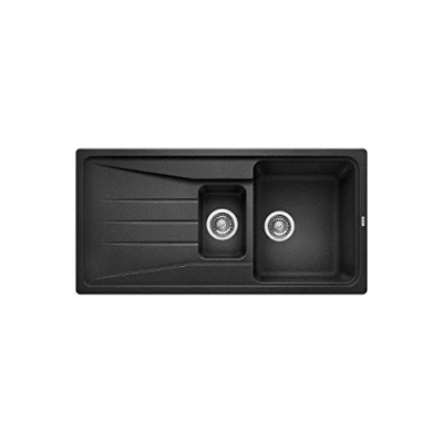 Image of 1.5 Bowl Anthracite Composite Kitchen Sink with Reversible Drainer Blanco Sona 6S Pd