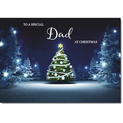 Image of doodlecards Dad Christmas Card Medium Size with Plain Envelope