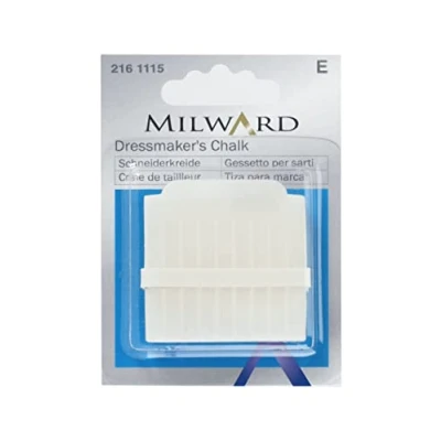 Image of Milward White Tailors Dressmaking Chalk with Plastic Holder
