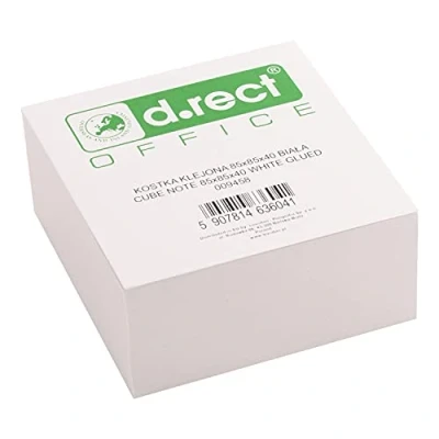 Image of D.RECT Notepad 85 x 40 mm Approx. 350 Sheets Glued Top White