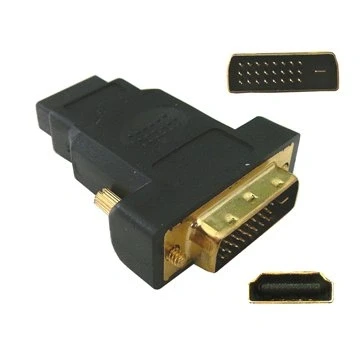 Image of KALEA INFORMATIQUE HDMI 19 FEMALE to DVI 24+1 MALE (DVI D) VIDEO data adapter.
