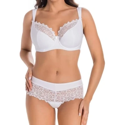 Image of Teyli Women&#039;s Bra Semi Padded Eco Exclusive Color White Size 46B