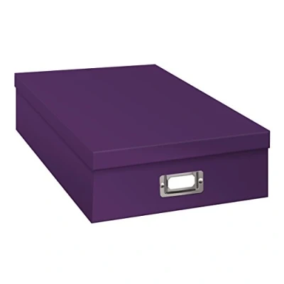 Image of Pioneer Photo Albums OB 12S Bright Purple Storage Box 14.75 x 13 3.75 inch