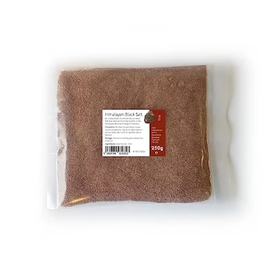 Image of Intralabs Black Himalayan Salt 250g Pure &amp; Naturally Organic Food Grade Kala Namak Fine