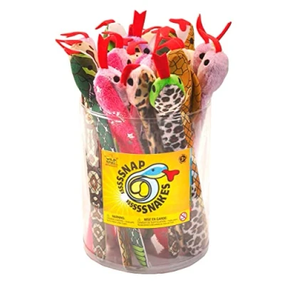 Image of Wild Republic 88079 Snap Bracelet Set Snakes, 24 Pieces in a Box, Gifts for Kids, 30 cm, Multi, Standard Size