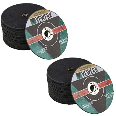 Image of 3 75mm Stainless Steel Cutting Grinding Discs for Air Cut Off Tool 1.6mm 50 Pack