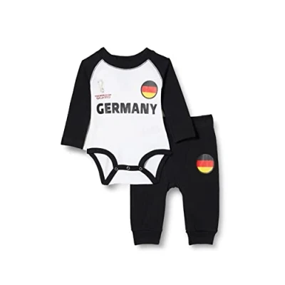 Image of Official FIFA World Cup 2022 Long Sleeve Baby Grow &amp; Pants Set, Baby&#039;s, Germany, 6 9 Months