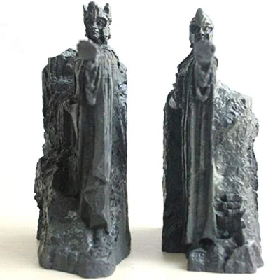 Image of LISAQ Hobbit Third The Gates Of Gondor Argonath Statue Bookends 14cm Resin Book Holders