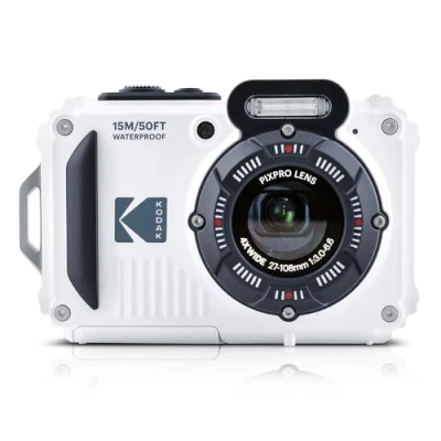 Image of KODAK Pixpro WPZ2 Compact Digital Camera 16M Pixels, Waterproof to 15m, Shockproof, Video 720p, LCD Screen 2.7 Li ion Battery, White