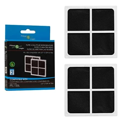 Image of FilterLogic FFL 155L Fresh Air Fridge Purifiers/Filters compatible with Pure n LG LT120F ADQ73214404 (2 Pack)