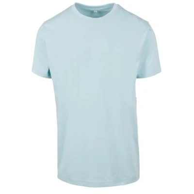 Image of Build Your Brand Men&#039;s T Shirt Round Neck, Ocean Blue, XL