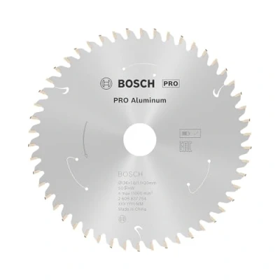 Image of Bosch Professional Circular Saw Blade Standard (for Aluminium, 136 x 20 1.6 mm, 50 teeth; Accessories: Cordless Saw)