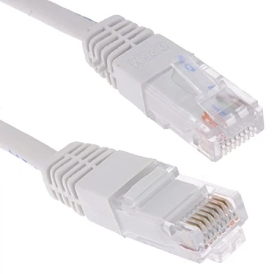 Image of kenable White Network Ethernet RJ45 Cat 5E UTP PATCH LAN COPPER Cable Lead 4m [4 metres]