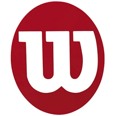 Image of Wilson Logo Stencil for Unisex Tennis Racquets Adult, Red, One Size