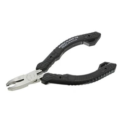Image of Engineer pz 57 Mini sized Gripping Pliers / Screw Extractors (non slip jaws for quick removal of damaged screws), ESD safe. Made In Japan. M2 neji saurus, Black