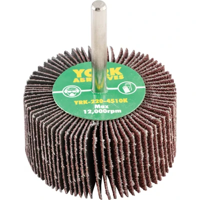 Image of York 60 X 30MM Flap Wheels Aluminium Oxide 6.0MM Shaft P60