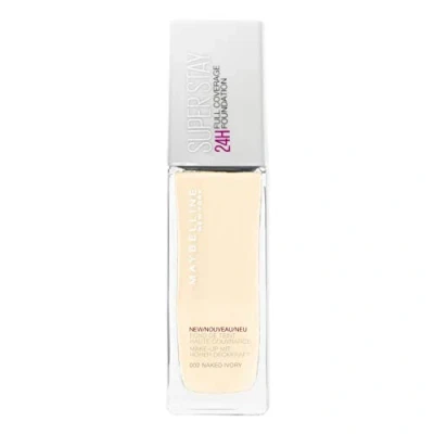 Image of Maybelline New York Super Stay 24H Make Up 02 Naked Ivory 30 ml, Pack of 3