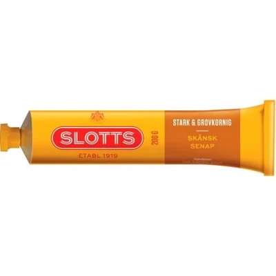 Image of Slotts Skansk Senap Coarse Mustard TUBE 200g