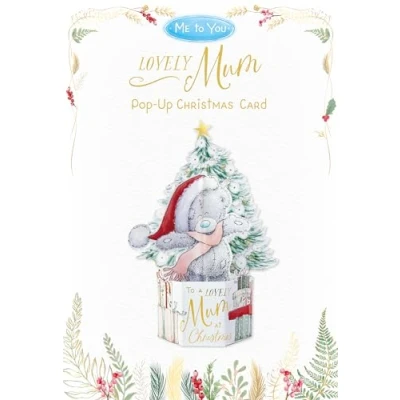 Image of Me To You Tatty Teddy Luxury Pop Up 3D Christmas Card For Mum Official Collection