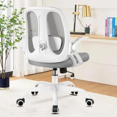 Image of Razzor Office Chair Ergonomic Desk with Adjustable Lumbar Support, Mesh Computer Chair, Height Task Flip up Armrests Comfy Seat Cushion for Home
