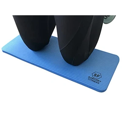 Image of Sargoby Fitness Yoga knee Pad Cushion 15mm (0.6&#039;&#039;) Thick Pilates to Provide Relief Knees Elbows Forearms &amp; Wrists exercise Mat Small