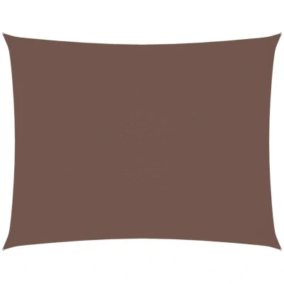 Image of vidaXL Sunshade Sail Oxford Fabric Rectangular 4x6 m Brown