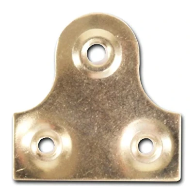 Image of 100x Round Brass Glass Hanging Plates 38mm Hang Mirrors &amp; Pictures on Walls