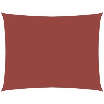 Image of vidaXL Sunshade Sail Oxford Fabric Rectangular 4x6 m Terracotta