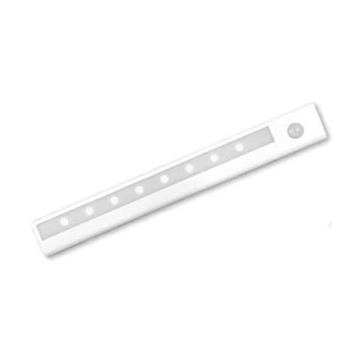 Image of EPOSGEAR Minder 8 LED Stick On Adhesive Motion Activated PIR Cordless Sensor Light Bar Perfect for use in Kitchens, Cupboards, Wardrobes, Closets and Other Low Areas (1 Light)
