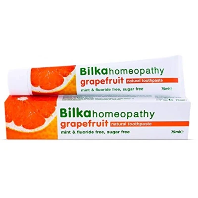 Image of 3 x Bilka HOMEOPATHY Natural Toothpaste GRAPEFRUIT Menthol, Fluoride &amp; Mint Free