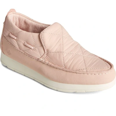 Image of Sperry Womens Moc Sider Female Slip On Ladies Shoes BLUSH Pink Leather Size UK 4