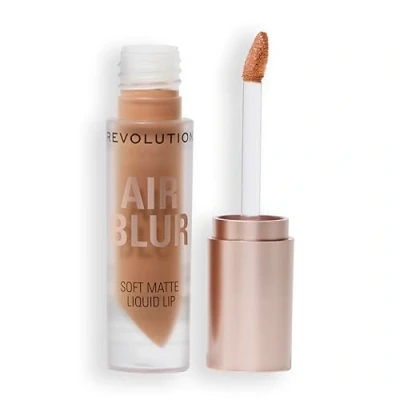 Image of Revolution, Air Blur Matte Liquid Lipstick, Long Lasting Lip Colour, Face Makeup, Vegan &amp; Cruelty Free, Cool Natural Nude, 3.5ml