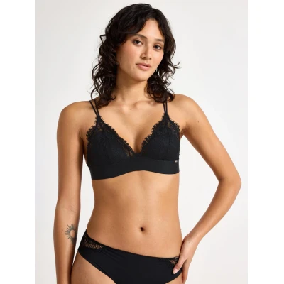 Image of Lindex NORA Bralette Triangle bra, Women&#039;s, Size: 18/20, Black