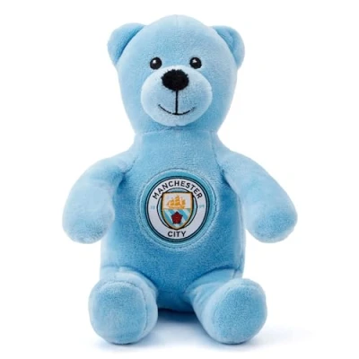 Image of Man City FC Teddy Bear 15 cm Officially Licensed Plush, Perfect Collectible Soft Toy for Manchester &#039;Citeh&#039; Fans of All Ages