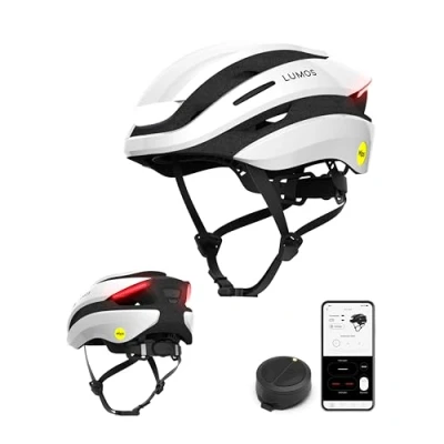 Image of Lumos Ultra Smart Bike Helmet Customizable Front and Back LED Lights with Turn Signals Road Bicycle Helmets for Adults: Men, Women