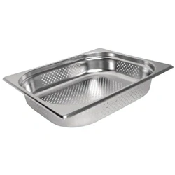 Image of Vogue Stainless Steel Perforated 1/2 Gastronorm Tray 65mm