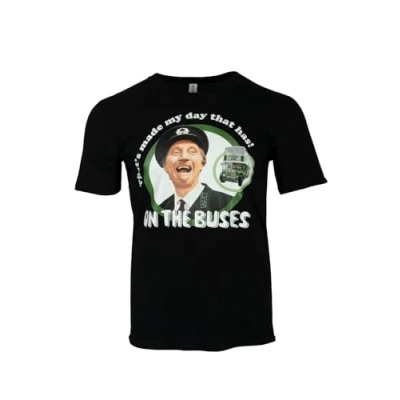 Image of Sporting Profiles On The Buses TV Show That&#039;s Made My Day Stan Blakey Jack Licensed T Shirt (L) Black