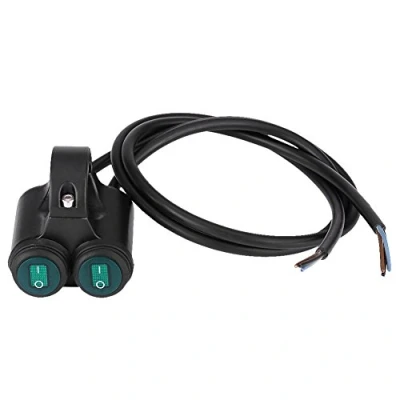 Image of Universal 22mm Motorcycle Handlebar Headlight Switch Brake Fog Lights Horn Dual Control Button (A) Headlights/Headlights brytare till mc styre