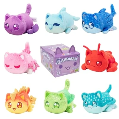 Image of Aphmau 6025 6 Mystery Plush Series 5 YouTube Gaming Channel, Blind Box, 1 of 8 Possible Under The Sea MeeMeows, Official Merch, Styles May Vary
