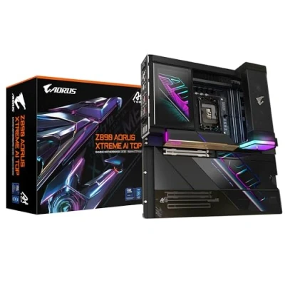 Image of GIGABYTE Z890 AORUS XTREME AI TOP Motherboard Supports Intel Core Ultra (Series 2) CPUs, 22+1+2 phases VRM, up to 9500MHz DDR5 (OC), PCIe 5.0 M.2, Wi Fi 7, Thunderbolt 5