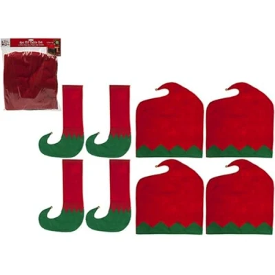 Image of Elf Table Set 8 Pieces included Novelty Christmas Decorations