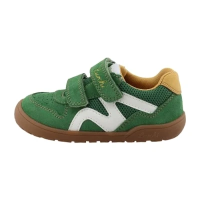 Image of Lurchi Jamin Barefoot Unisex Trainers for kids, Size: 7K, Green Suede