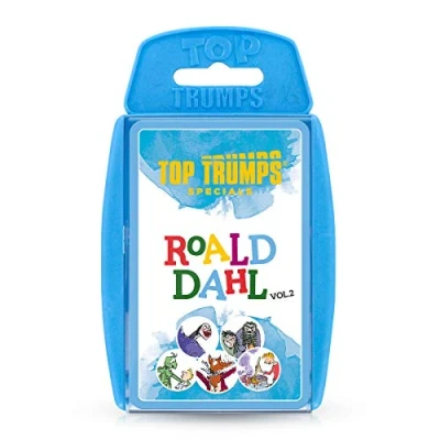 Image of Top Trumps Roald Dahl Vol.2 Specials Card Game, Play with Fantastic Mr Fox, James and The Giant Peach, Twits Witches, Educational for 2 plus players makes a great gift ages 6