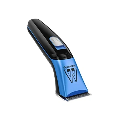 Image of Masterclip Cordless Horse Trimmers (Blue), Ultra Quiet; Professional Grooming Kit with Lightweight Trimmer. Rechargeable Showmate II Clipper for trimming Horses and Ponies (Showmate Blue)